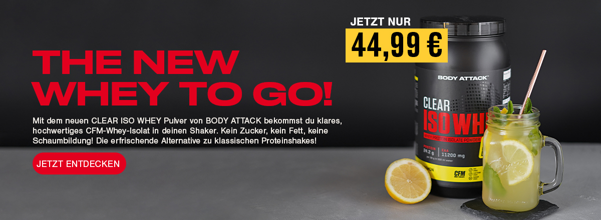 DESKTOP NEUES CI - CLEAR ISO WHEY AKTION
