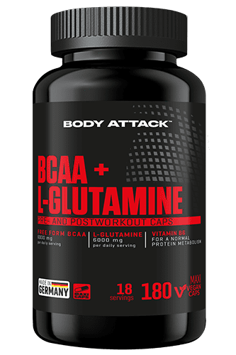 Body Attack BCAA + GLUTAMINSÄURE 12000 - 180 Caps