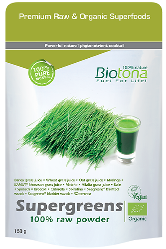Biotona Supergreens 100% Raw Powder – 200g