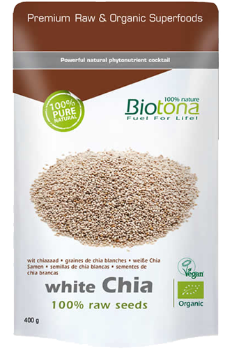 Biotona White Chia Raw Seeds - 400g