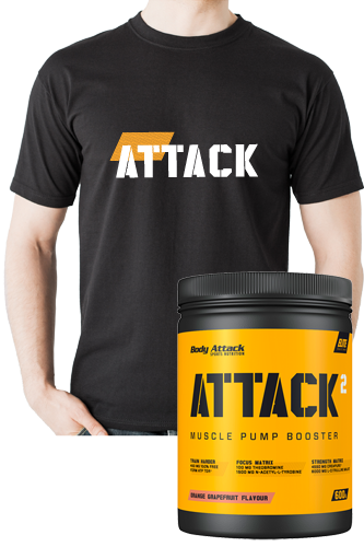 Body Attack ATTACK - 600g +  ATTACK T-Shirt *Aktionspaket*