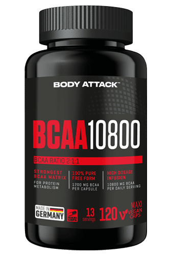 Body Attack BCAA 10800 - 120 Caps