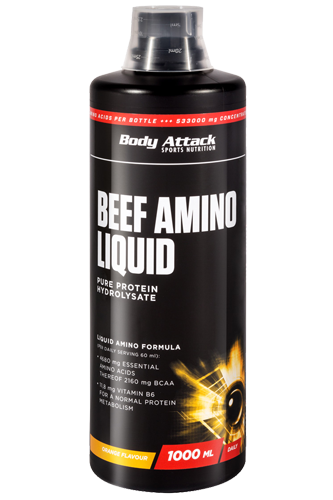Body Attack Beef Amino Liquid - 1000ml Restposten