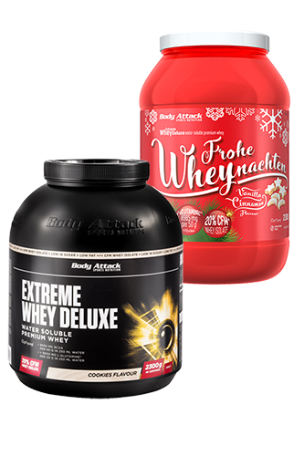 BODY ATTACK Extreme Whey Deluxe Weihnachtsedition - 2er 2,3kg *AKTIONSPAKET*