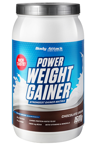 Body Attack Power Weight Gainer - 1,5kg Restposten