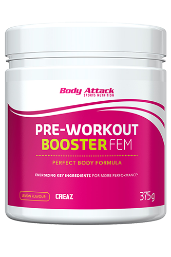 BODY ATTACK Pre-Workout Booster FEM - 375g