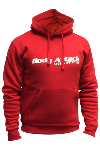 Body Attack Sports Nutrition Hoodie - red