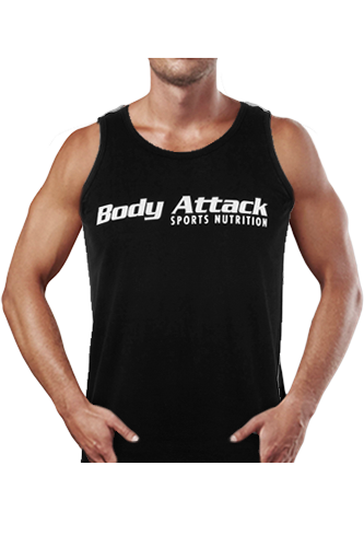 BODY ATTACK Sports Nutrition Tank Top black