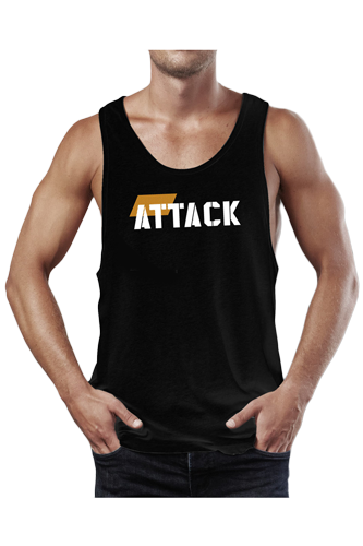 BODY ATTACK Sports Nutrition Stringer Tank Top ATTACK