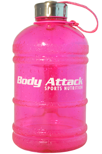 Body Attack Sports Nutrition Water Bottle XL Pink - 1,89 Liter