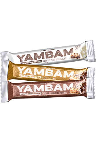 BODY ATTACK YAMBAM Bar Strawberry Vanilla Peanut - 80g Restposten