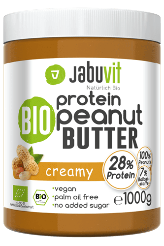 JabuVit Bio Protein Peanut Butter Creamy - 1000g Restposten