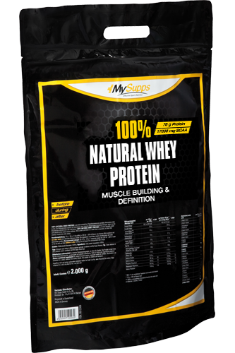 My Supps 100% Natural Whey Protein - 2kg Restposten