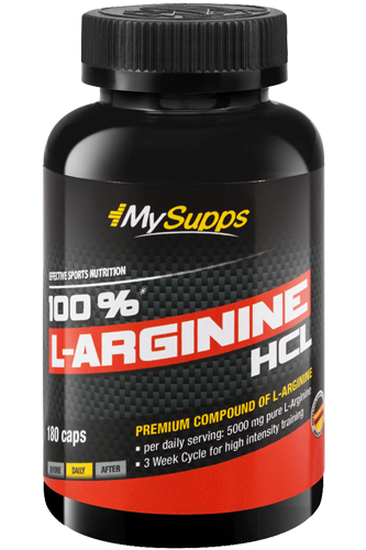 My Supps 100% L-Arginine HCL - 180 Caps