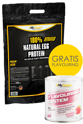 My Supps 100% Natural Egg Protein 2kg + Flavouring 90g