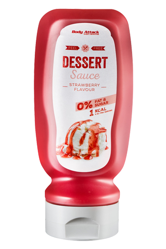Body Attack Dessert Sauce - Strawberry Flavour 320ml