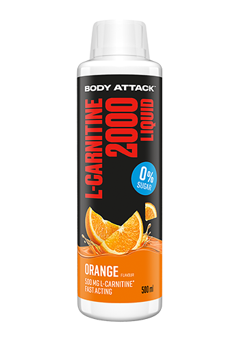 Body Attack L-Carnitine Liquid 2000 Orange - 500ml Restposten