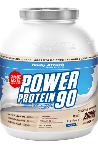 BODY ATTACK Power Protein 90 Chocolate Nut-Nougat - 2kg Restposten