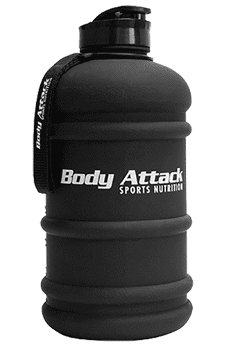 BODY ATTACK Sports Nutrition Water Bottle XXL frosted black - 2,2 Liter