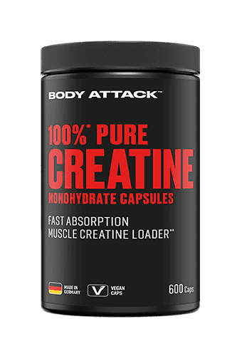 Body Attack 100% PURE CREATINE - 600 Caps
