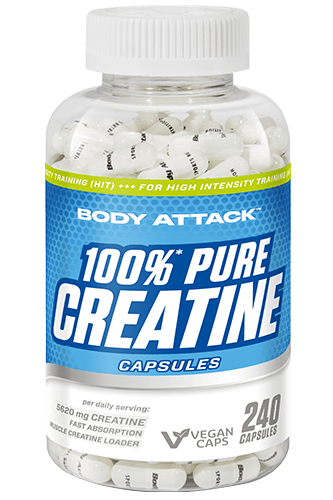 Body Attack 100% PURE CREATINE - 240 Caps