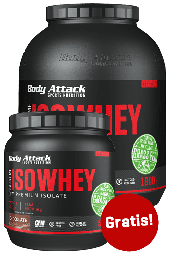 Body Attack Extreme ISO Whey 1,8kg + 500g gratis