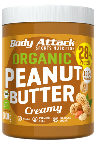 Body Attack Organic Peanut Butter - 1000g