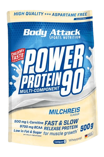 BODY ATTACK POWER PROTEIN 90 Milchreis - 500 g