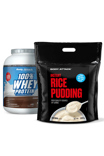 INSTANT RICE PUDDING 3 kg + 100 % WHEY PROTEIN 2,3 kg - Bundle