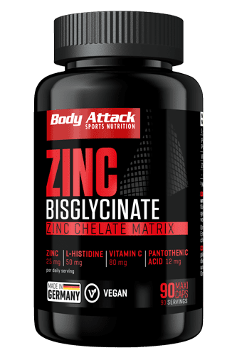 BODY ATTACK ZINC BISGLYCINATE - 90 Caps