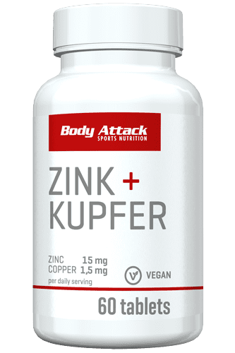 Body Attack Zink + Kupfer - 60 Tabs