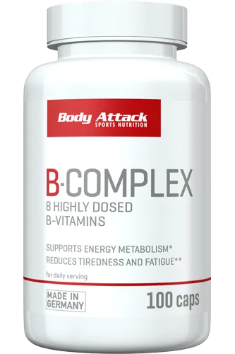 The Body Attack Vitamin B Complex is a special dietary supplement