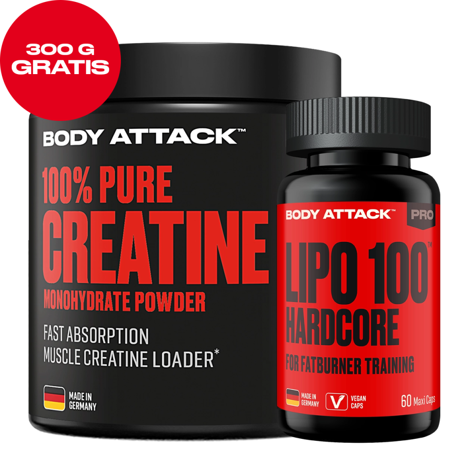 Paket Lipo 100 Hardcore + 300g Pure Creatine gratis
