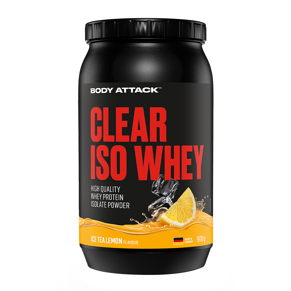 Body Attack - Clear Iso Whey - Ice Tea Lemon - 900 g - Ca. 24 g Protein* Pro Isoclear Shake