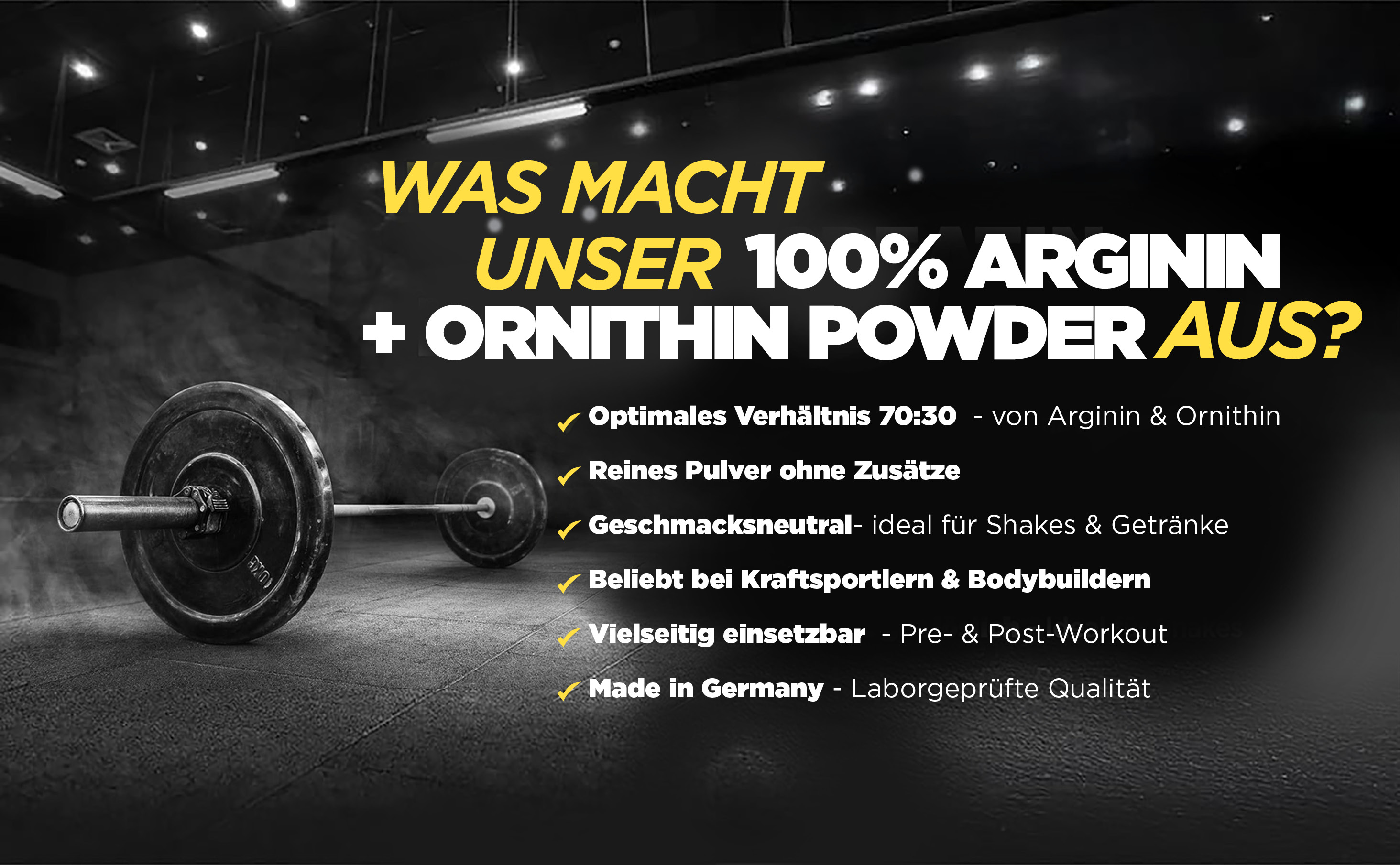100 % Arginine + Ornithine Powder 100 % Arginine + Ornithine Powder