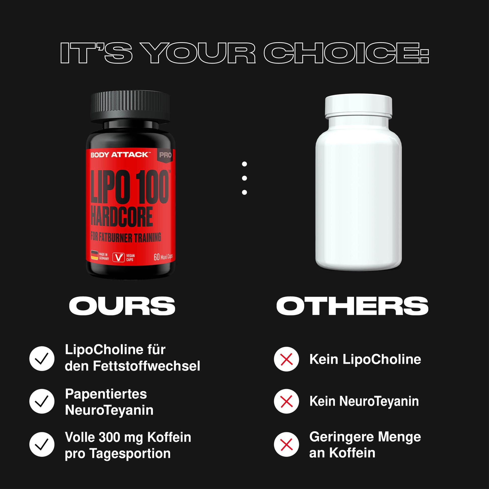 Paket Lipo 100 Hardcore + 300g Pure Creatine gratis