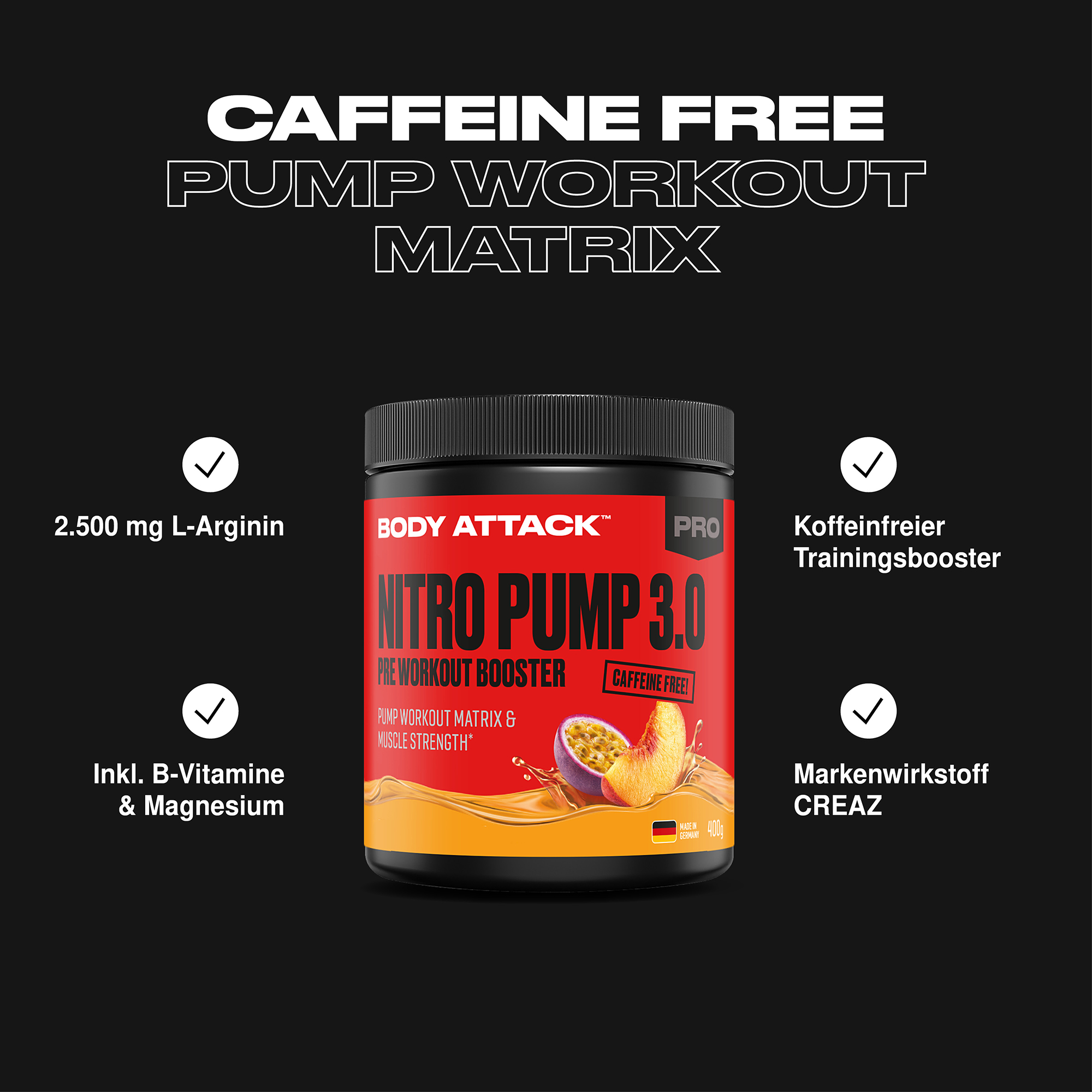 Body Attack Nitro Pump Informationsgrafik