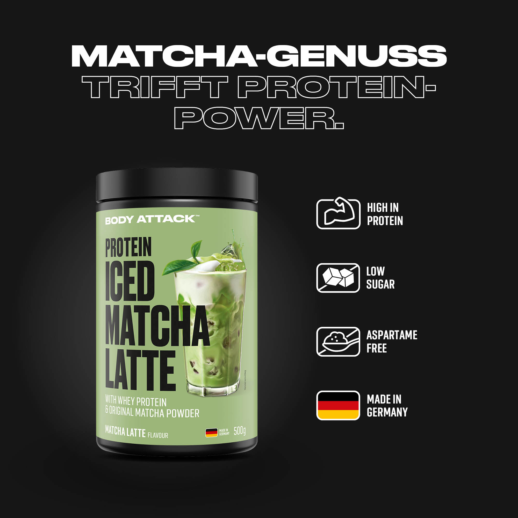 Protein Iced Matcha Latte Protein Iced Matcha Latte