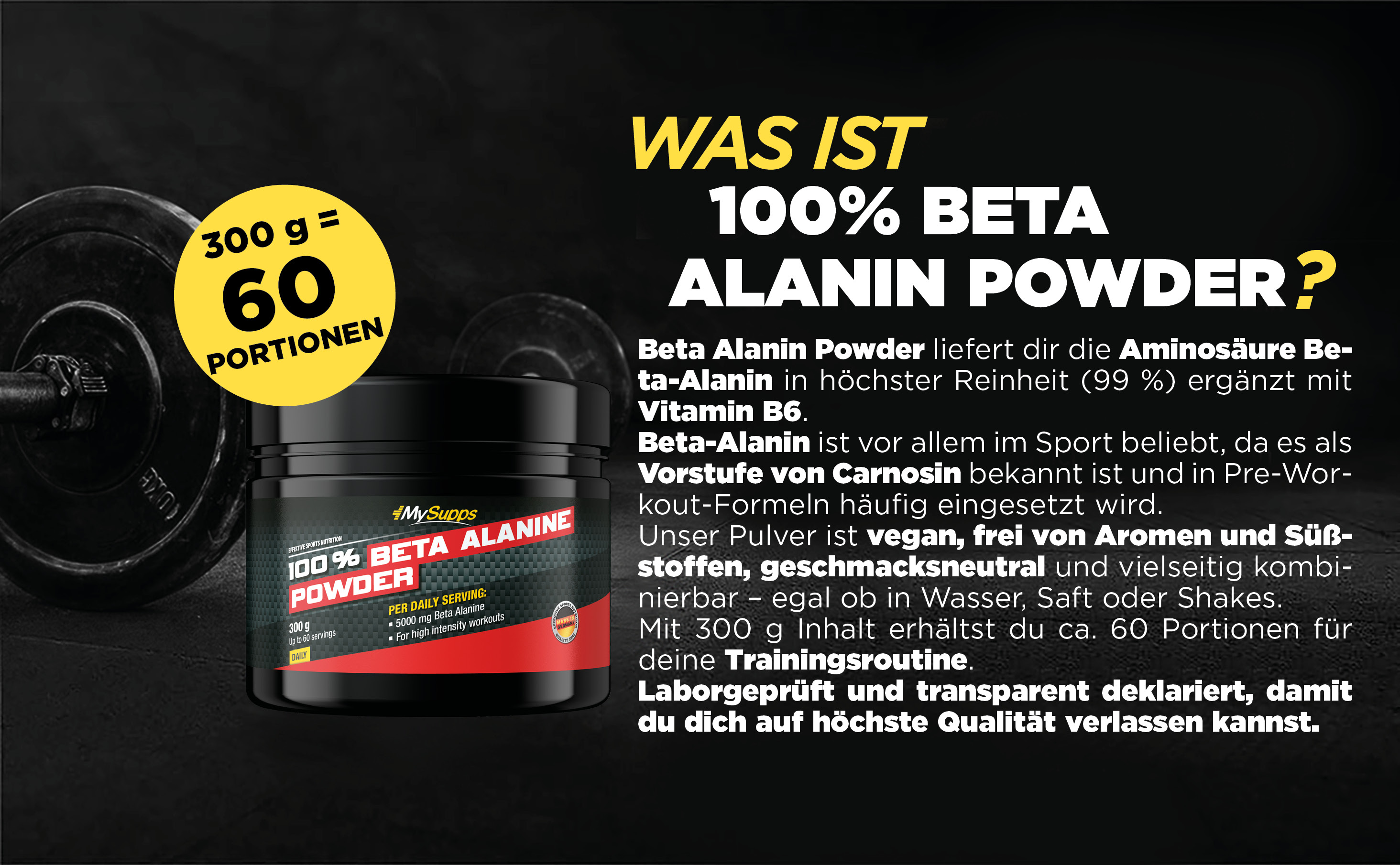100 % Beta Alanine