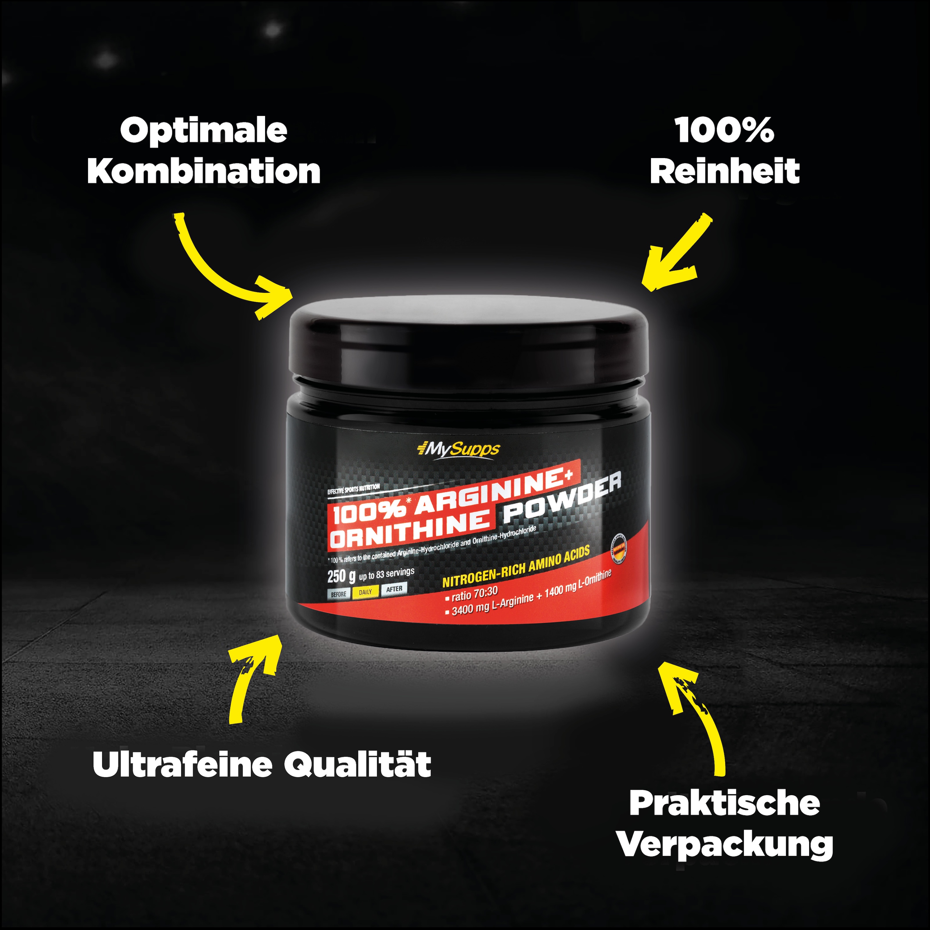 100 % Arginine + Ornithine Powder 100 % Arginine + Ornithine Powder