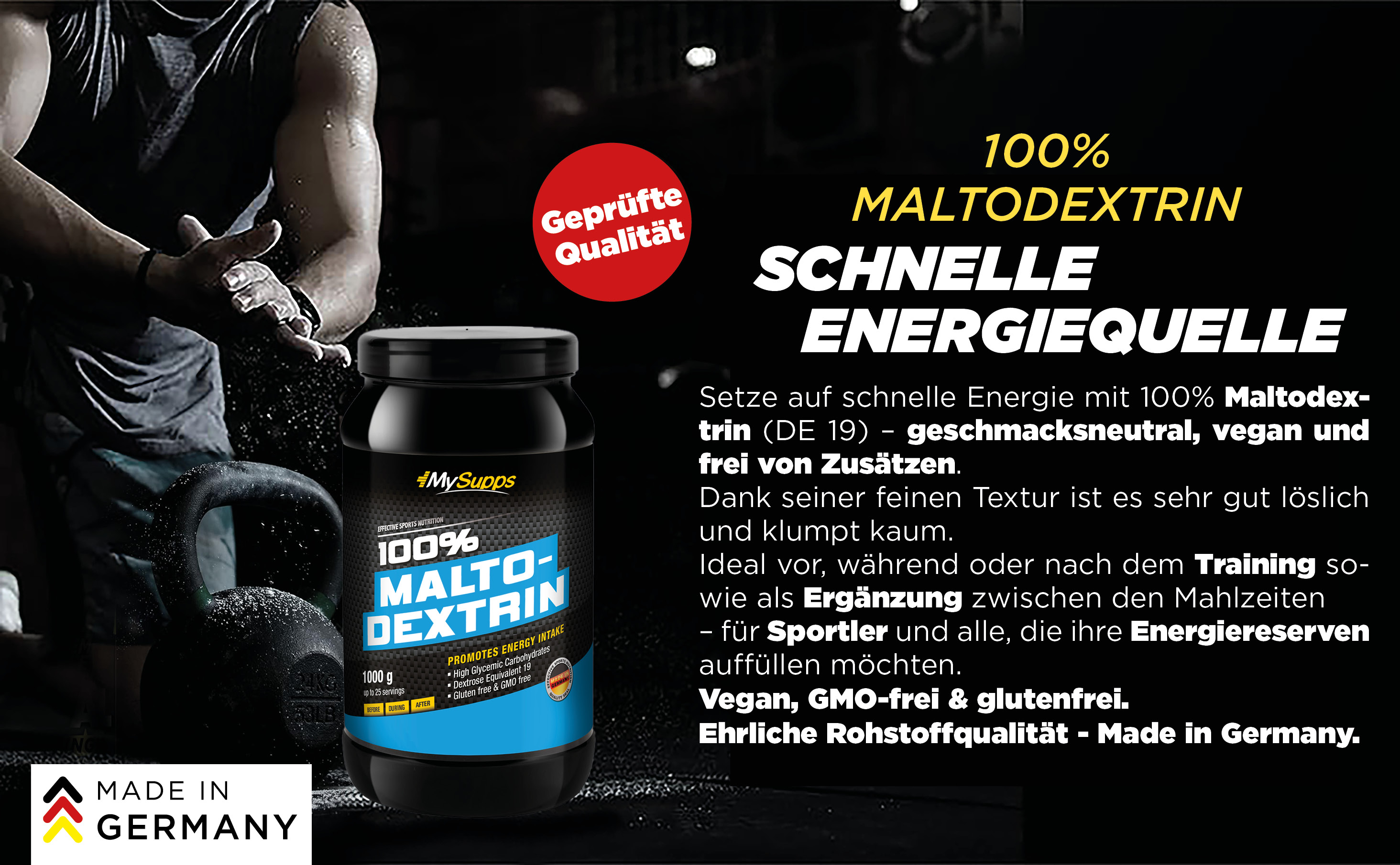 100 % Maltodextrin 100 % Maltodextrin
